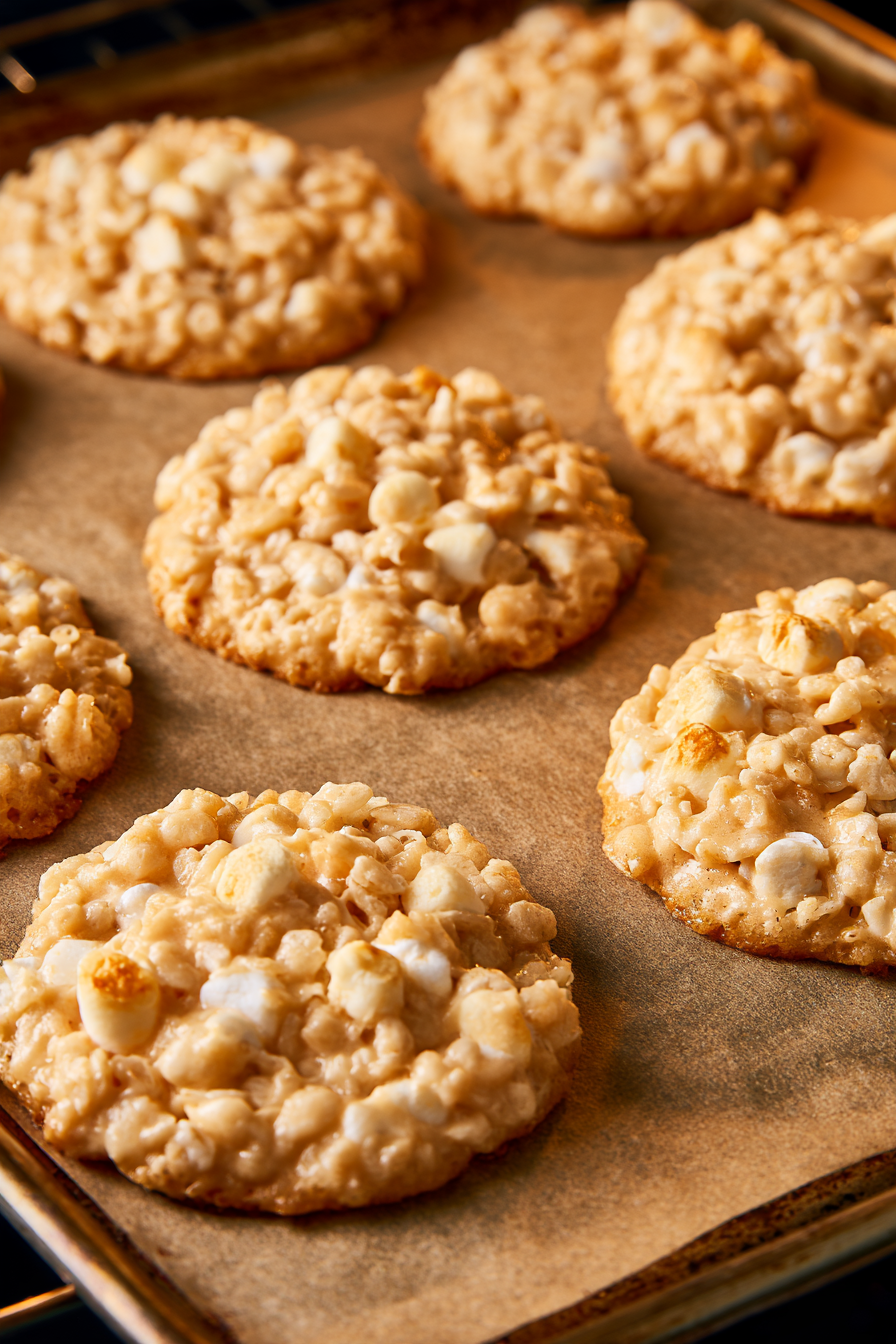 Marshmallow Crispy Cookies Recipe