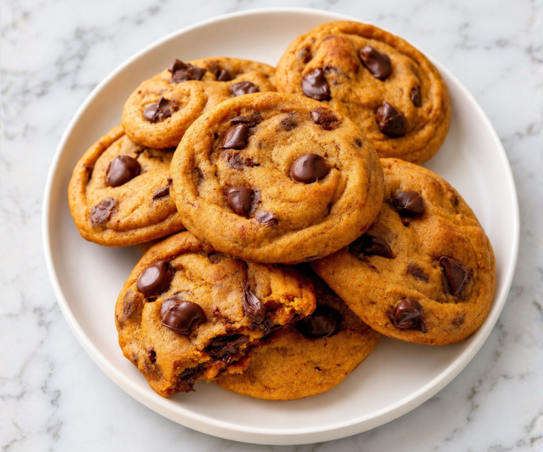 Pumpkin Chocolate Chip Cookies with Brown Butter Recipe