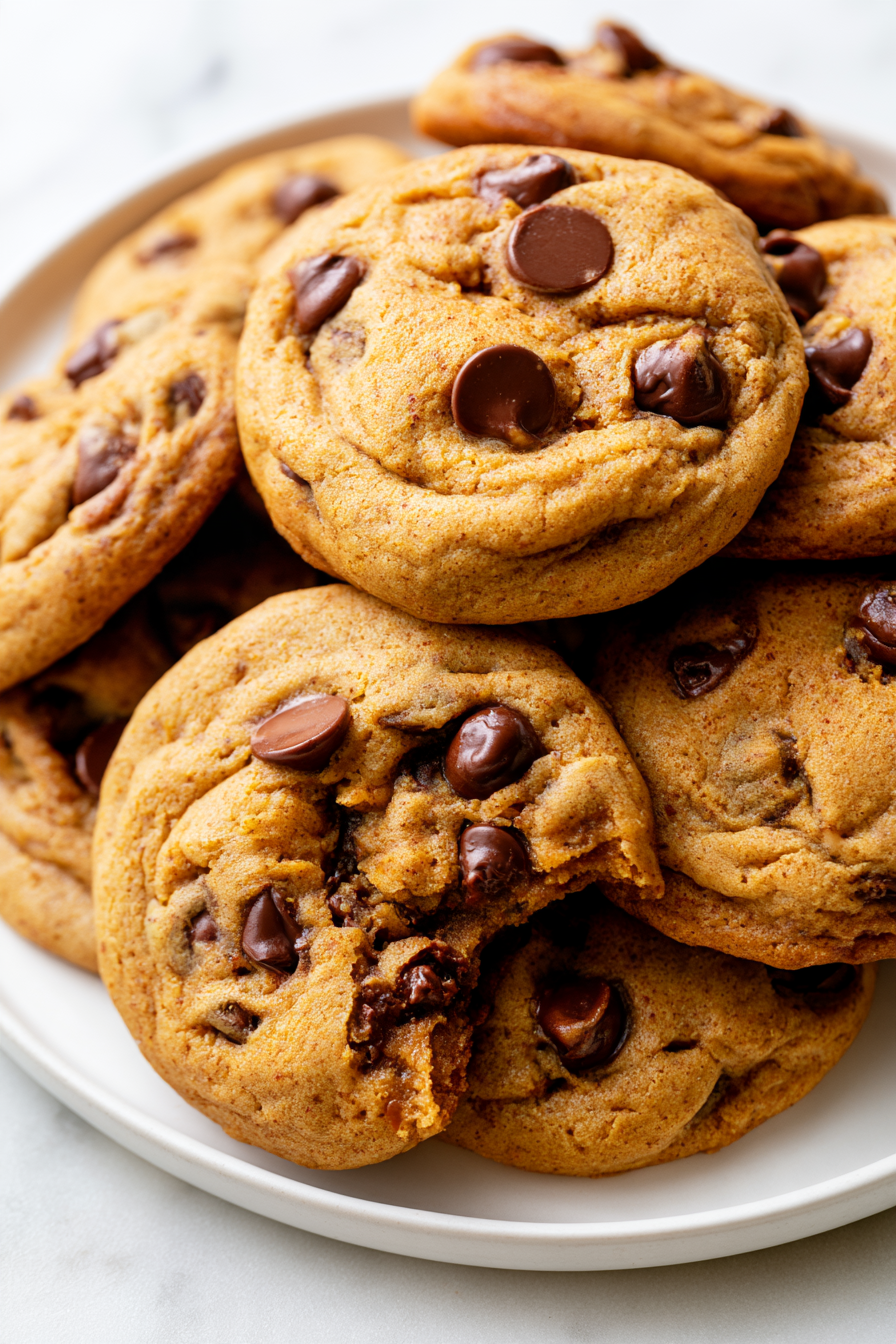 Pumpkin Chocolate Chip Cookies with Brown Butter Recipe